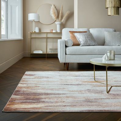 Designerteppich abstrakt Glanzeffekt strapazierfähig modern - ZENNOR Kadima