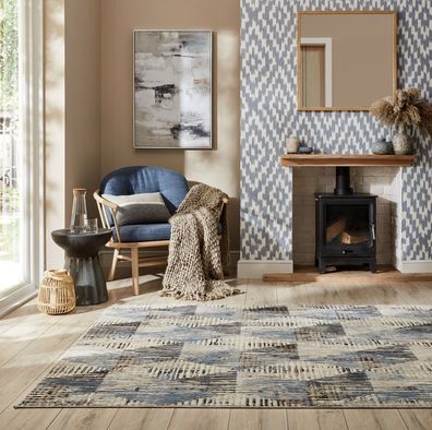 Designerteppich geometrisch modern pflegeleicht langlebig stilvoll - WYE Kadima