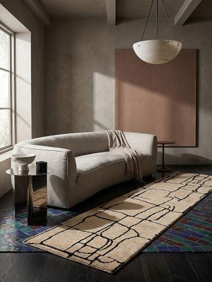 Kurzflor Teppich Woll-Optik abstrakt modern pflegeleicht - ARLEN Kadima Design