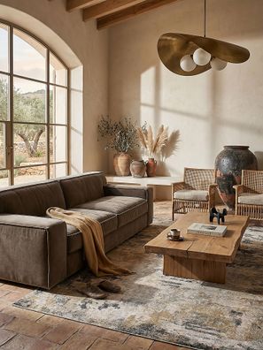Waschbarer Teppich Flachgewebe abstrakt modern pflegeleicht - HURST Kadima Design