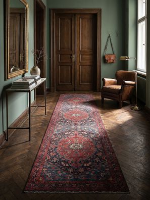 Waschbarer Teppich Flachgewebe Medaillon orientalisch klassisch - HURST Kadima Design