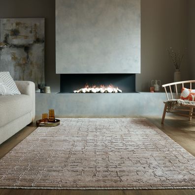 Kurzflor Teppich modern geometrisch Struktur Glanz - DALE Kadima Design