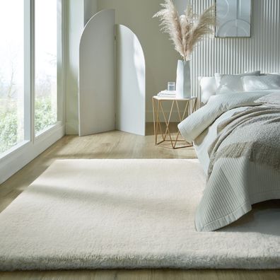 Hochflor Teppich Kunstfell superweich flauschig unifarben - DENE Kadima Design