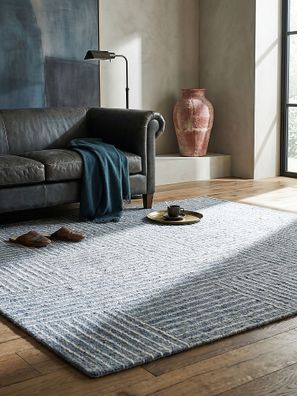 Wollteppich Kurzflor handgetuftet Schachbrett Karo modern - LEA Kadima Design