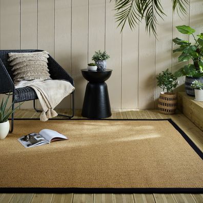 Teppich Sisal Optik Flachgewebe In Outdoor pflegeleicht Wohnzimmer - KEER Kadima
