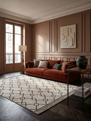 Flachflor Teppich Berber Kurzflor modern pflegeleicht robust - PERRAN Kadima Design