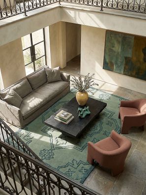 Wollteppich abstrakt Boho orientalisch Vintage weich modern - TINGIR Kadima Design