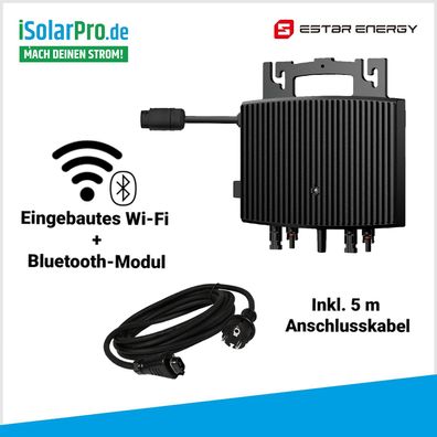 800W ESTAR ENERGY ES-800-W Mikro Wechselrichter Integriertes Wi-Fi & Bluetooth