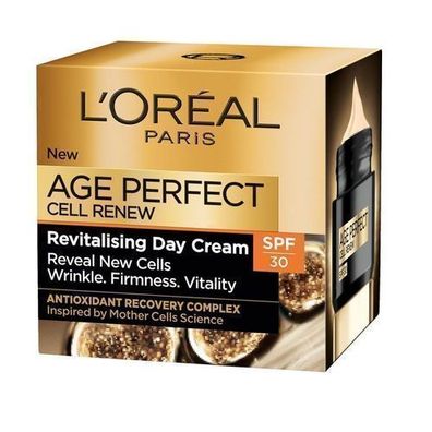 L'Oreal Paris Anti-Aging Tagescreme SPF30, Revitalisierende Wirkung, 50ml