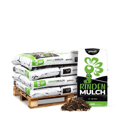 Galamio Rindenmulch 0 - 40 mm 60l x 12 Sack 720l 12er Palette