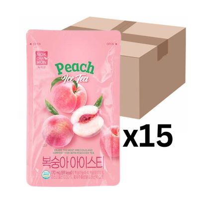 15er-Pack Nokchawon Peach Ice Tea Beutelgetränk 170ml