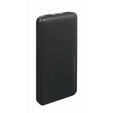 gembird Powerbank 10.000 mAh 2x USB schwarz