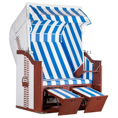 deVries Strandkorb Profi Ostsee POEL PVC Des. 991 Gartenstrandkorb 124x87x159 cm