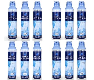 Paglieri Felce Azzurra Aria Casa Raumduft Talco Classic 12x 250ml raumerfrischer