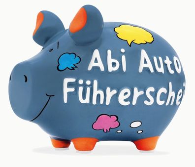 Sparschwein Company Sparschwein "Abi Auto Führerschein" | B12,5×H9×T9