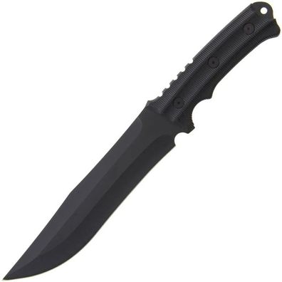 Anglo Arms Outdoormesser Full Tang, Nylonscheide, Schwarz