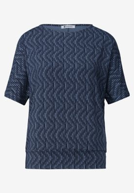 Street One Shirt mit Boat Neck und Elastikbund