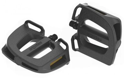 Ergotec Kunststoffpedal EP-2 schwarz 9/16 Zoll mit Reflektoren Pedal