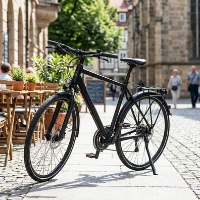 Hebie Hinterbauständer Fox L 26 bis 28 Zoll schwarz universell verstellbar fér divers