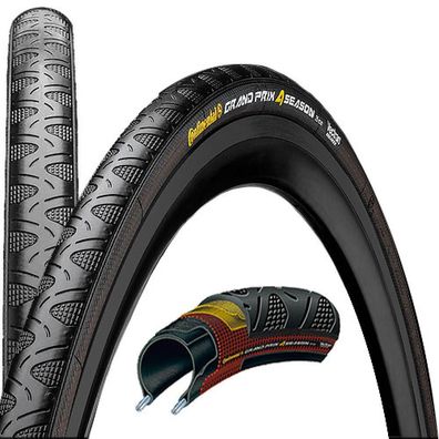 Continental Reifen Conti Grand Prix 4-Season faltb. 28x1.10 Zoll 28-622 schwarz Dura