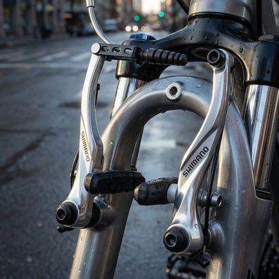 Shimano ALIVIO BR-T4000 V-Brake Vorderbremse silber - Hochwertige Felgenbremse fér MT