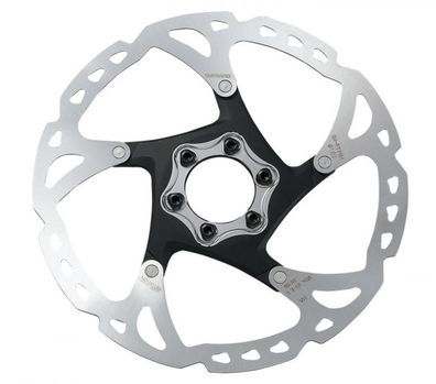 Shimano Bremsscheibe RT76 160mm 6-Loch - Hochwertige Fahrrad Bremsscheibe fér MTB und
