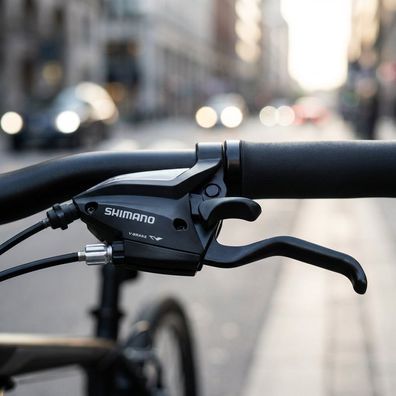 Shimano Schalt Bremshebel ST-EF500 3-fach links Schwarz 2 Finger - fér mechanische V