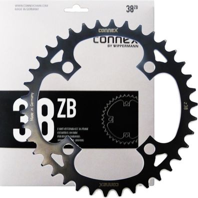 Connex Kettenblatt E-Bike Bosch Shimano Yamaha Brose 38 Zähne schwarz ß104mm 6801-10S