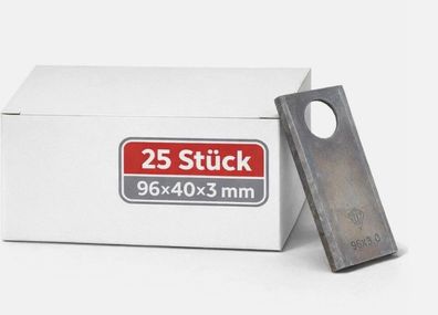 Teilen 25 Stück Klingen Mähmesser für Deutz?Fahr, Claas, Pöttinger 96×40×3 mm AKTION