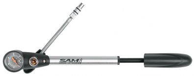 SKS SAM Dämpferpumpe - kompakte Aluminium-Pumpe mit schwenkbarem - stahlflexverstärkt