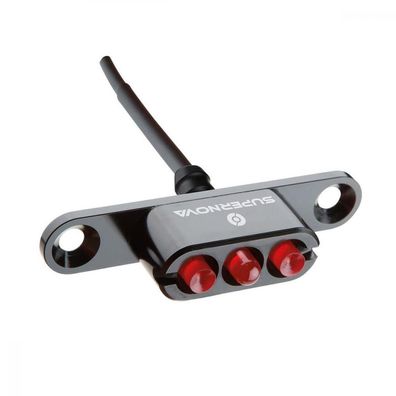 Supernova E3 Tail Light 2 Gepäckträger-Récklicht 12 V schwarz - maximale Sichtbarkeit