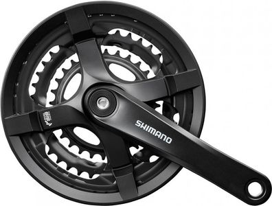 Shimano Kurbelgarnitur Tourney FC-TY501 6/7/8-fach 170 mm 48-38-28 Zähne - fér Ketten