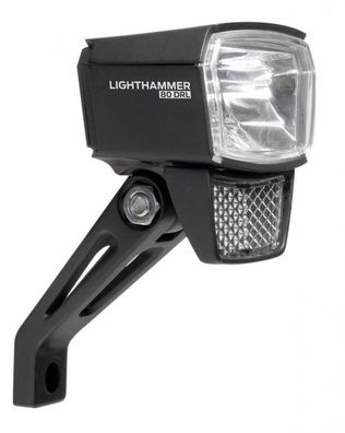 Trelock LS 835-T Lighthammer 80 Lux Dynamo-Scheinwerfer Schwarz - LED-Frontlicht mit