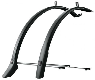SKS Steckblechset Velo 42 Urban - 28 Zoll, schwarz, 42mm, inkl. Strebensatz - robust,