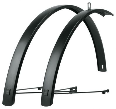 SKS Trekkingbleche EDGE AL 56 - Aluminium Schutzblech-Set 56 mm, matt-schwarz, fér 28