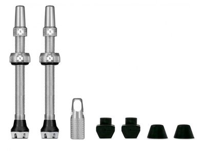 Muc-Off Tubeless Valve Kit V2 Universal 44 mm Silber - Leichte Ventile fér MTB und Re