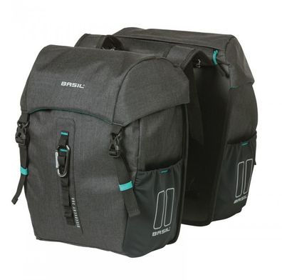 Basil Doppelpacktasche Discovery 365D M schwarz melee Größe 30x14x31cm 18l