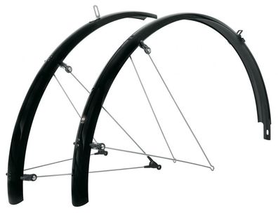 SKS Bluemels Basic 28 Schutzblech-Set - 45 mm breit fér 28-37 mm Reifen Aluminium/Kun