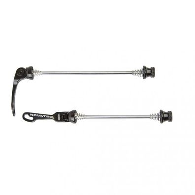 Novatec Schnellspanner-Set 84g Schwarz - Leichte Aluminium-Schnellspanner fér Vorderr