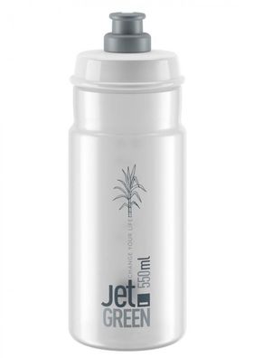 Elite Trinkflasche Jet Green 550ml klar grau Biokunststoff