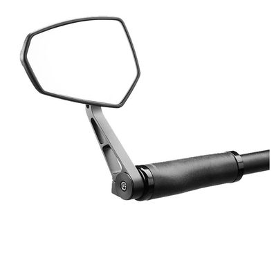 ergotec Réckspiegel Spiegel M77 Alu/Kunststoff schwarz - kurzarm fér E-Bike 45km/H