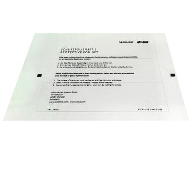 Racktime Schutzfolien Set transparent - Kratzschutz fér Fahrrad Gepäckträger - Schutz
