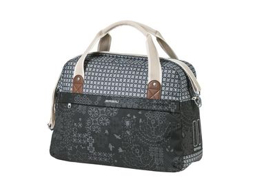 Basil Schultertasche Boheme Carry All charcoal mit Reißverschluss 18 Liter