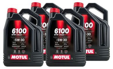 Motul 6100 SYN-clean SPEC 5W-30 4x5 Liter
