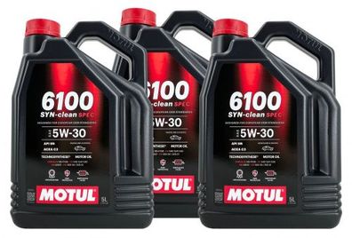 Motul 6100 SYN-clean SPEC 5W-30 3x5 Liter