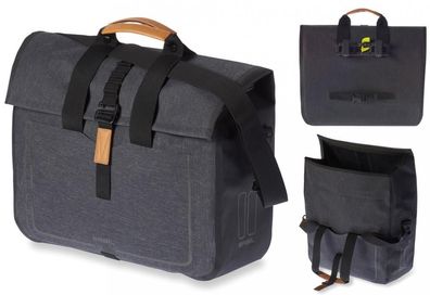 Basil Businesstasche Urban Dry wasserdicht charcoal melee 20l