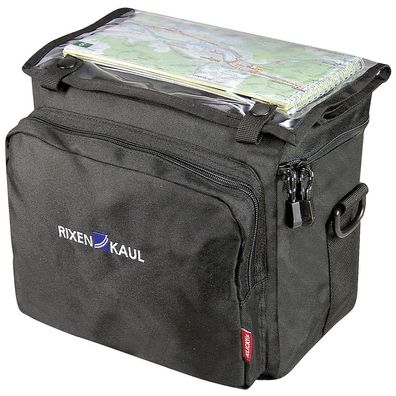 KLICKfix Lenkertasche Daypack Box schwarz - Praktische Lenkertasche 26x22x16cm, ideal