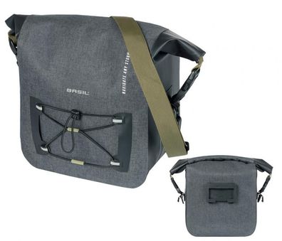 Basil Lenkertasche Navigator Storm KF schwarz 11 Liter - Wasserdichte Fahrradtasche m