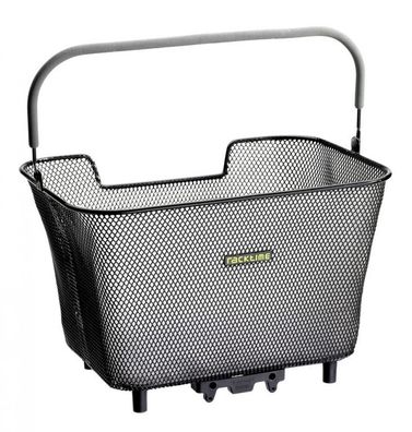 Racktime Baskit kleiner Fahrradkorb schwarz Â? 42x27x30 cm, Systemkorb mit Snapit Ada