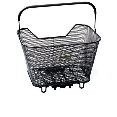 Racktime Baskit groß schwarz 43x29x31 cm - Fahrradkorb mit Snapit Adapter Gepäckträge